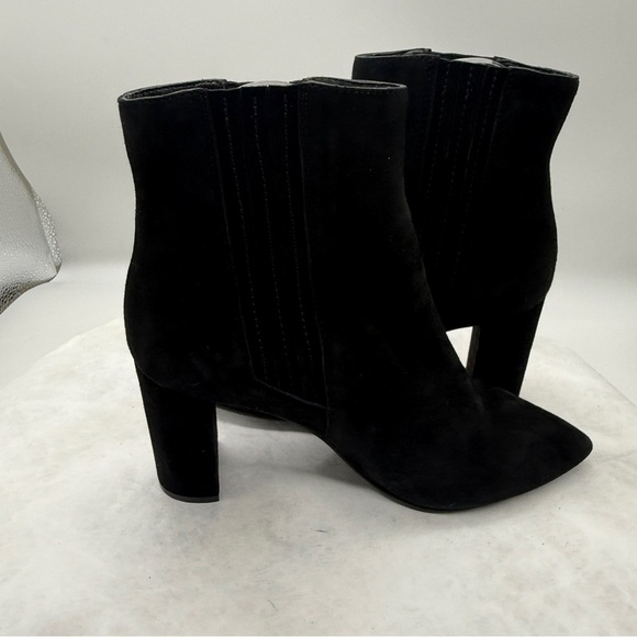 Aquatalia Black Ankle Booties with Suede Finish Size 9.5 - Picture 1 of 10